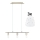 Eglo - LED Lestenec na vrvici MY CHOICE 3xE14/4W/230V mat krom/bela