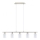 Eglo - LED Lestenec na vrvici MY CHOICE 5xE14/4W/230V mat krom/bela