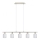 Eglo - LED Lestenec na vrvici MY CHOICE 5xE14/4W/230V mat krom/bela