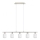 Eglo - LED Lestenec na vrvici MY CHOICE 5xE14/4W/230V mat krom/bela