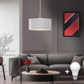 Eglo - LED Lestenec na vrvici TUNJA 1xE27/60W/230V bela