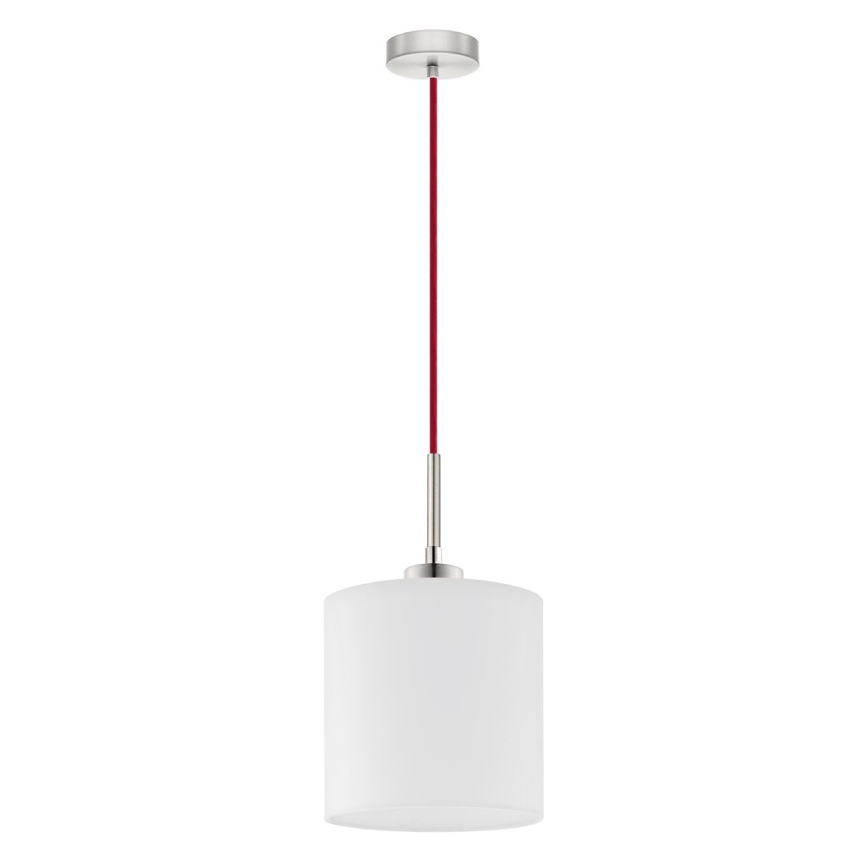 Eglo - LED Lestenec na vrvici TUNJA 1xE27/60W/230V bela