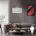 Eglo - LED Lestenec na vrvici TUNJA 1xE27/60W/230V bela