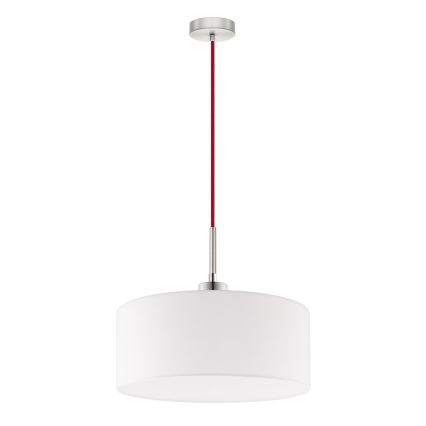 Eglo - LED Lestenec na vrvici TUNJA 1xE27/60W/230V bela