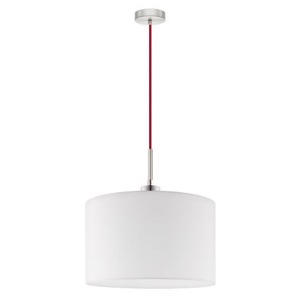 Eglo - LED Lestenec na vrvici TUNJA 1xE27/60W/230V bela