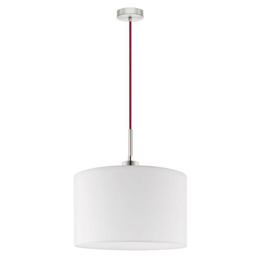 Eglo - LED Lestenec na vrvici TUNJA 1xE27/60W/230V bela