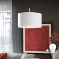 Eglo - LED Lestenec na vrvici TUNJA 1xE27/60W/230V bela