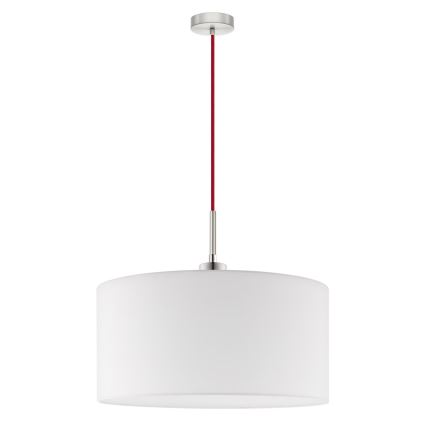 Eglo - LED Lestenec na vrvici TUNJA 1xE27/60W/230V bela