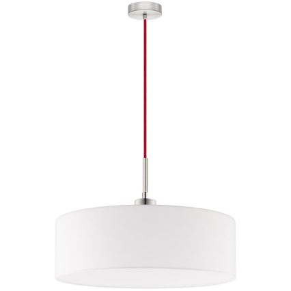 Eglo - LED Lestenec na vrvici TUNJA 1xE27/60W/230V bela