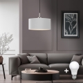 Eglo - LED Lestenec na vrvici TUNJA 1xE27/60W/230V bela