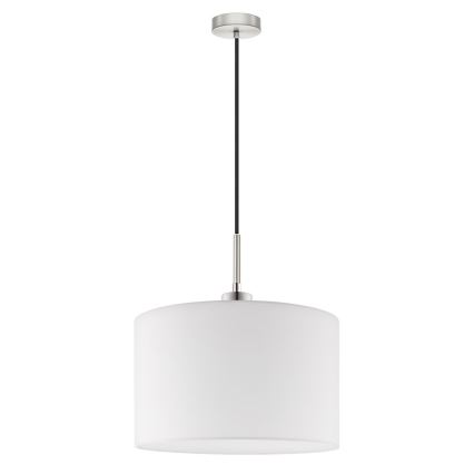 Eglo - LED Lestenec na vrvici TUNJA 1xE27/60W/230V bela