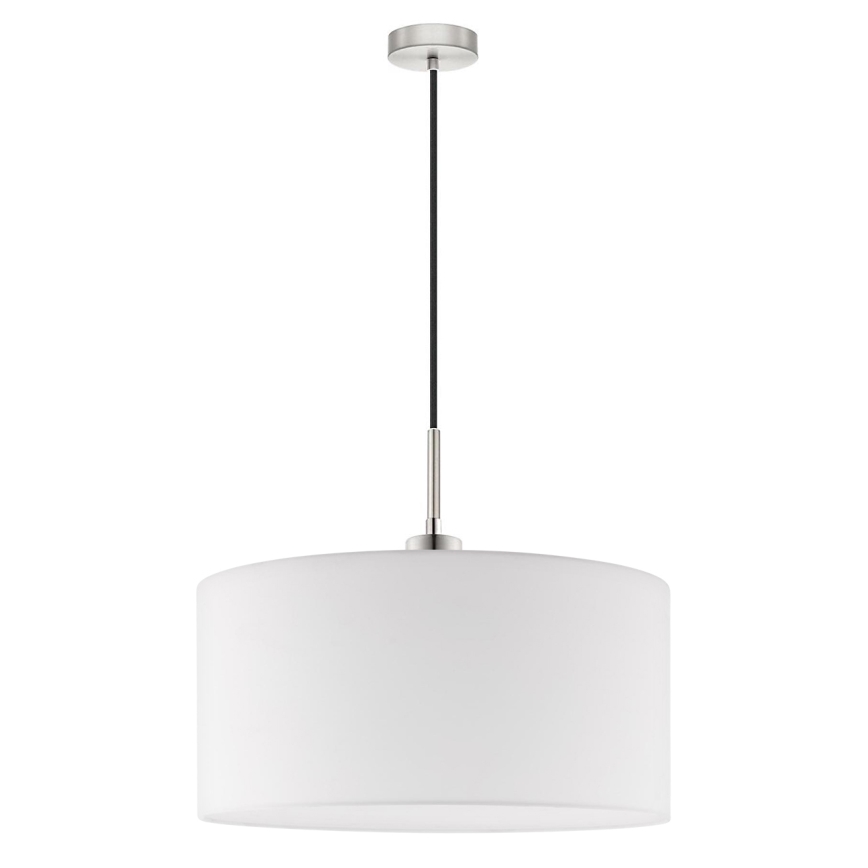 Eglo - LED Lestenec na vrvici TUNJA 1xE27/60W/230V bela