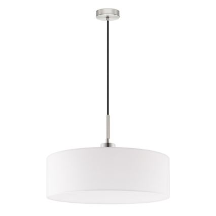 Eglo - LED Lestenec na vrvici TUNJA 1xE27/60W/230V bela