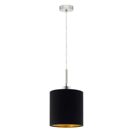 Eglo - LED Lestenec na vrvici TUNJA 1xE27/60W/230V črna