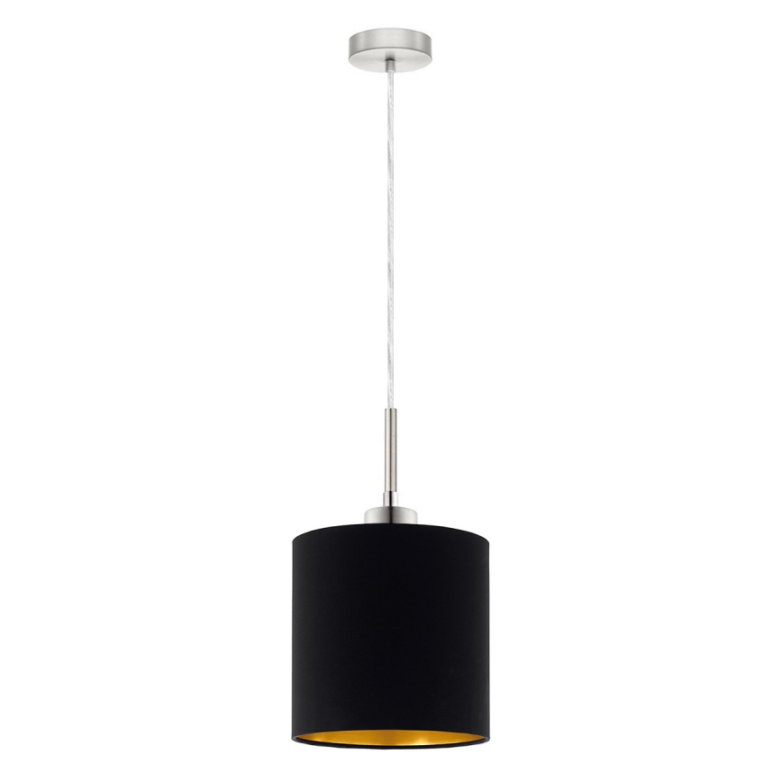Eglo - LED Lestenec na vrvici TUNJA 1xE27/60W/230V črna