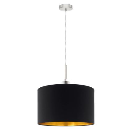 Eglo - LED Lestenec na vrvici TUNJA 1xE27/60W/230V črna