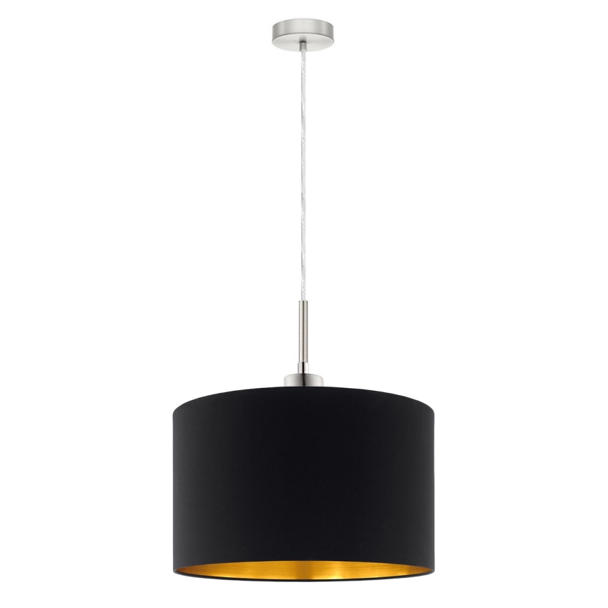 Eglo - LED Lestenec na vrvici TUNJA 1xE27/60W/230V črna