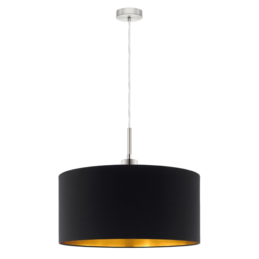 Eglo - LED Lestenec na vrvici TUNJA 1xE27/60W/230V črna