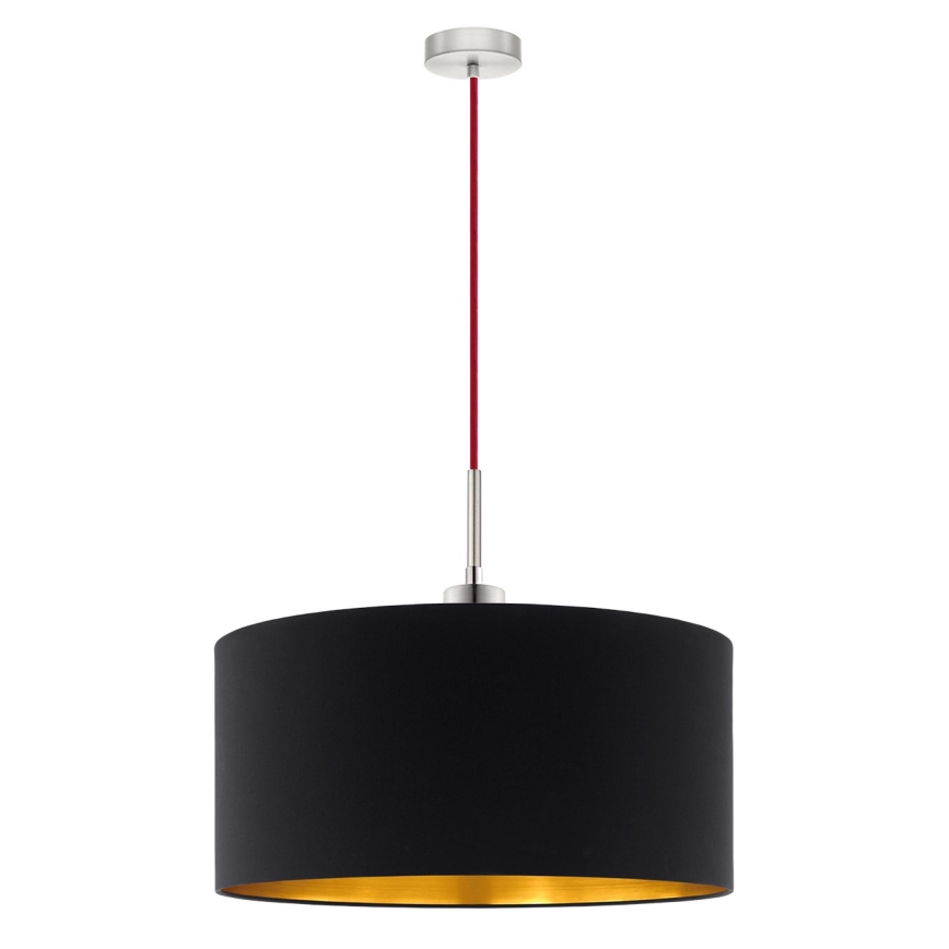 Eglo - LED Lestenec na vrvici TUNJA 1xE27/60W/230V črna