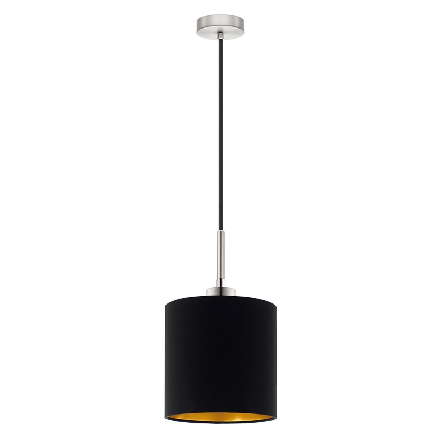 Eglo - LED Lestenec na vrvici TUNJA 1xE27/60W/230V črna