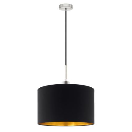 Eglo - LED Lestenec na vrvici TUNJA 1xE27/60W/230V črna