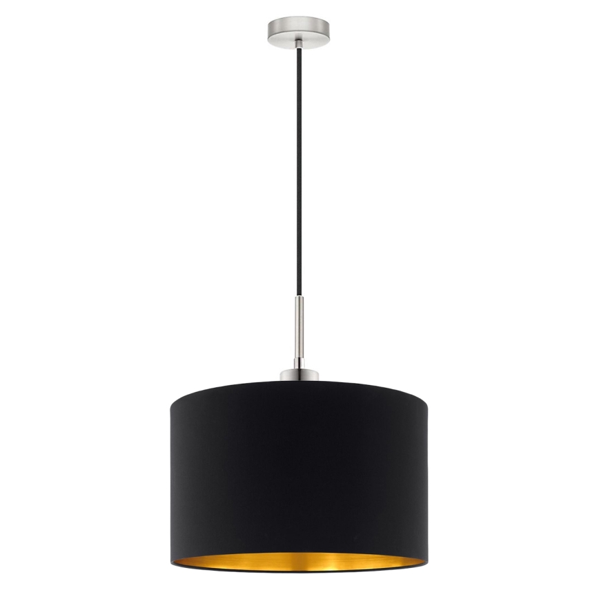 Eglo - LED Lestenec na vrvici TUNJA 1xE27/60W/230V črna