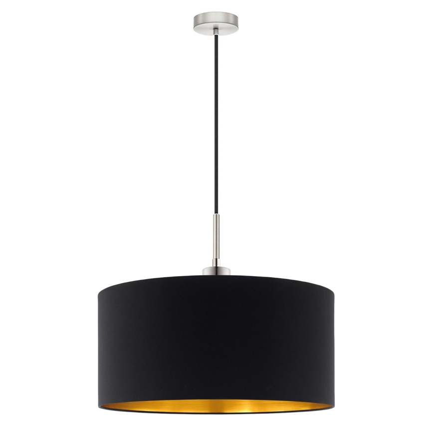 Eglo - LED Lestenec na vrvici TUNJA 1xE27/60W/230V črna