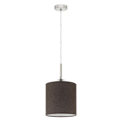 Eglo - LED Lestenec na vrvici TUNJA 1xE27/60W/230V rjava