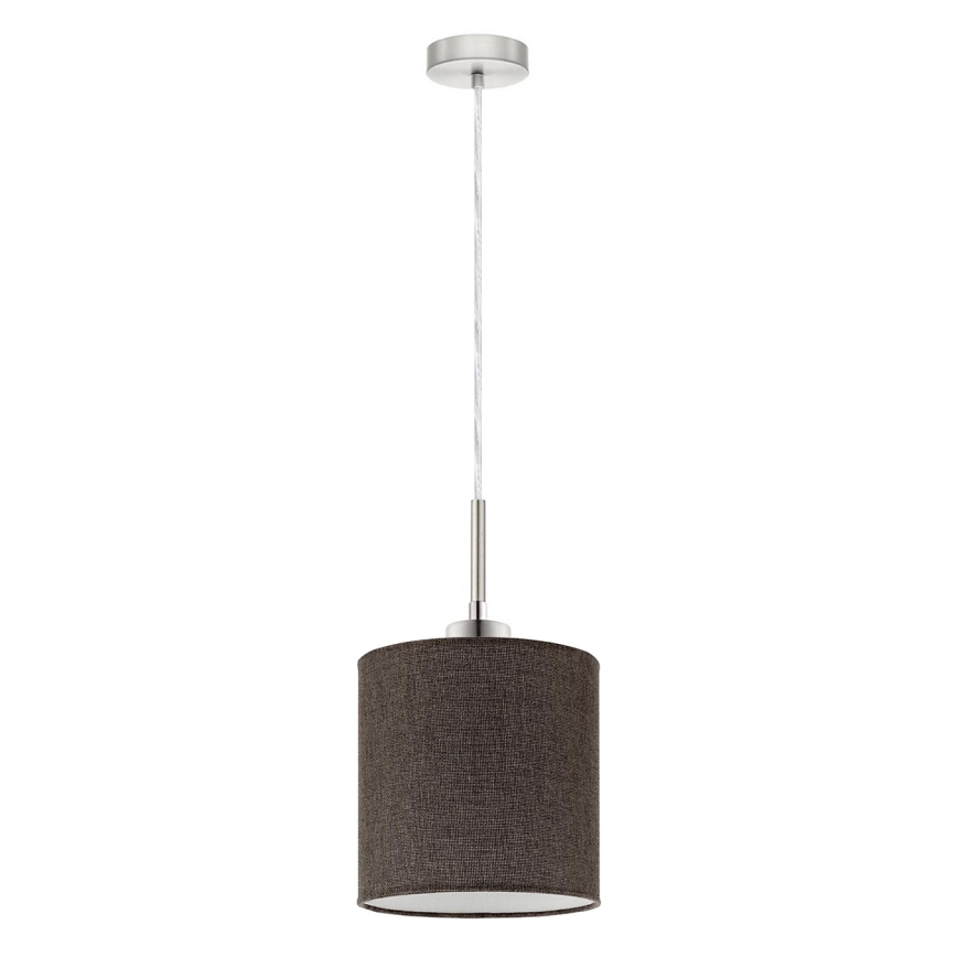 Eglo - LED Lestenec na vrvici TUNJA 1xE27/60W/230V rjava