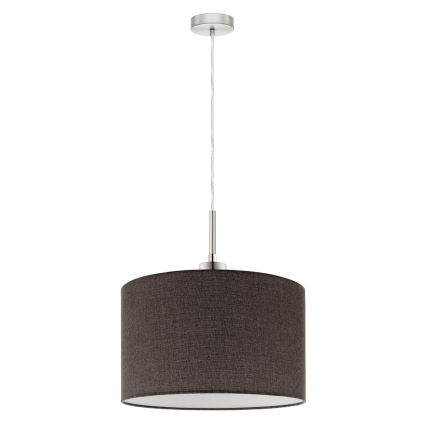 Eglo - LED Lestenec na vrvici TUNJA 1xE27/60W/230V rjava
