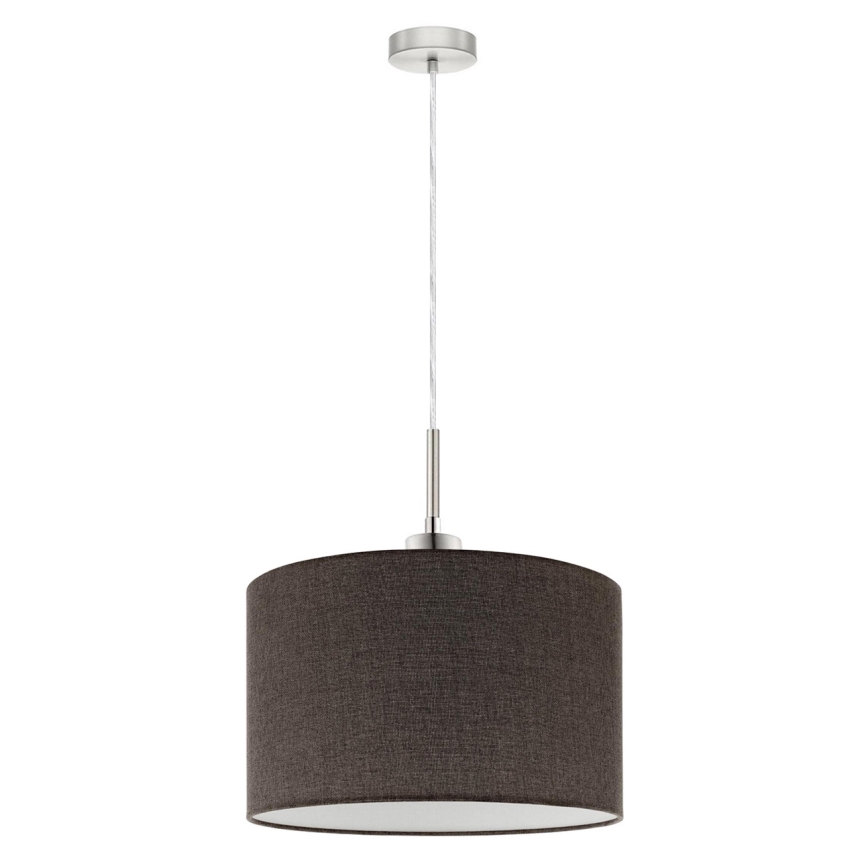 Eglo - LED Lestenec na vrvici TUNJA 1xE27/60W/230V rjava