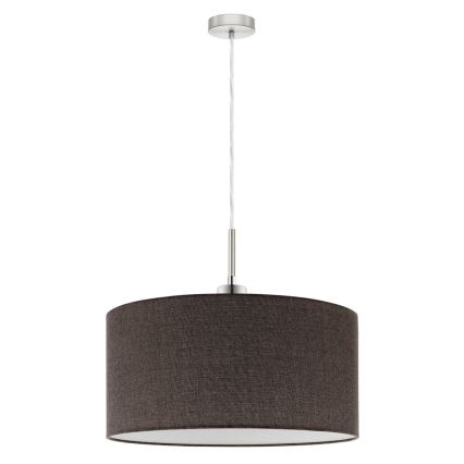 Eglo - LED Lestenec na vrvici TUNJA 1xE27/60W/230V rjava