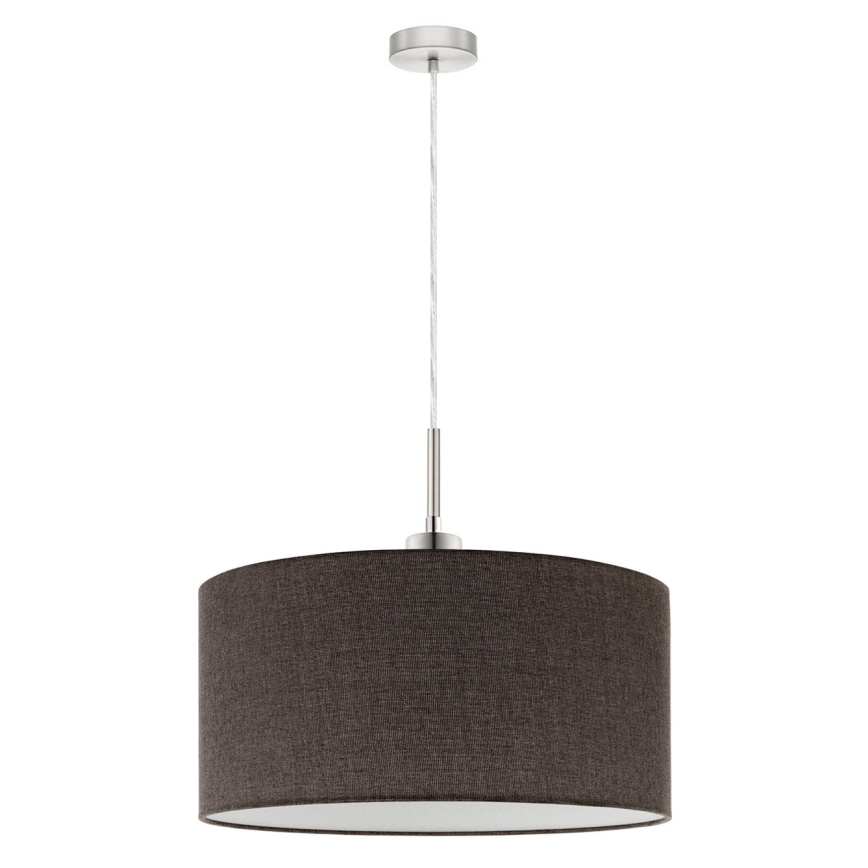 Eglo - LED Lestenec na vrvici TUNJA 1xE27/60W/230V rjava