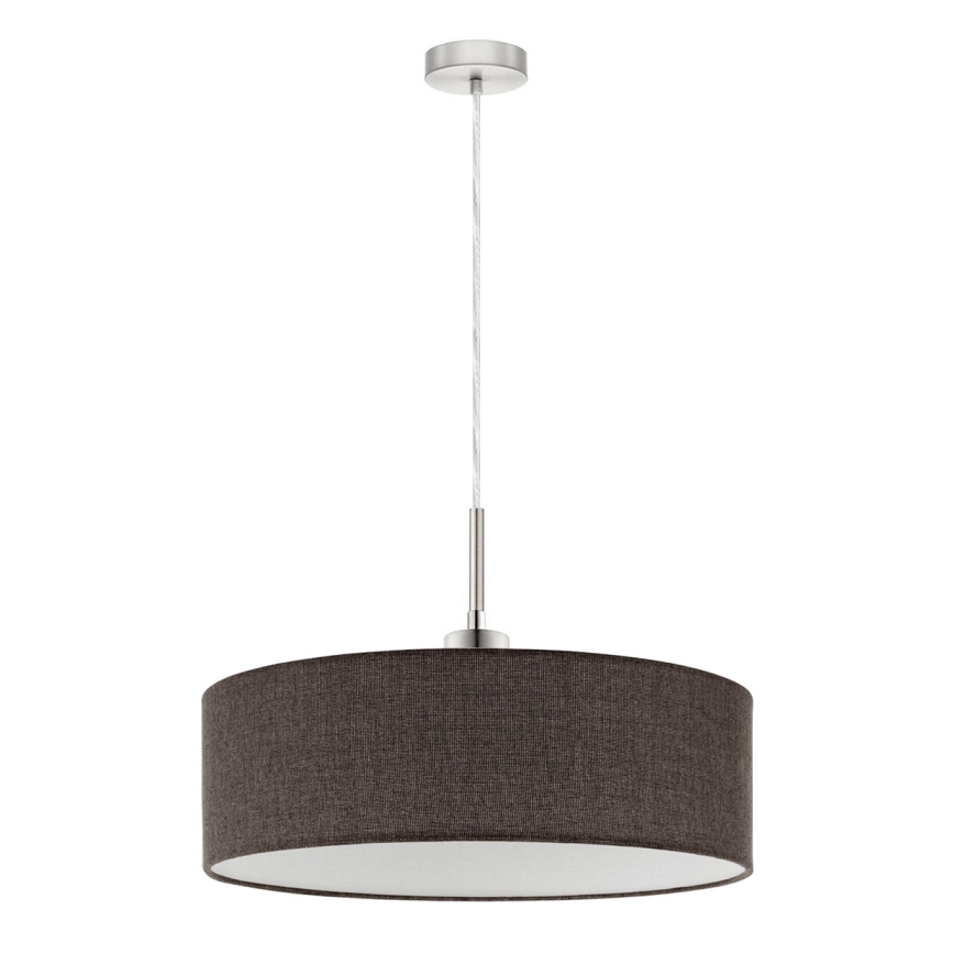Eglo - LED Lestenec na vrvici TUNJA 1xE27/60W/230V rjava