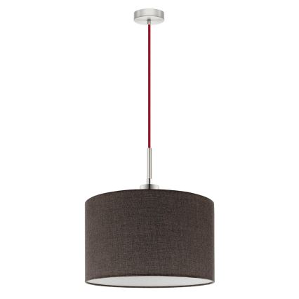 Eglo - LED Lestenec na vrvici TUNJA 1xE27/60W/230V rjava