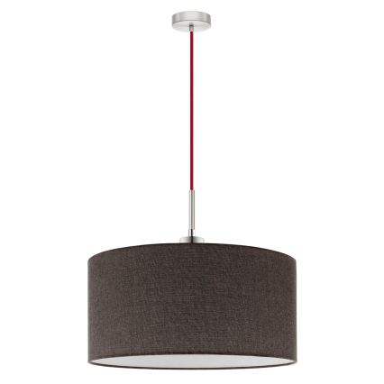 Eglo - LED Lestenec na vrvici TUNJA 1xE27/60W/230V rjava