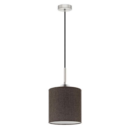 Eglo - LED Lestenec na vrvici TUNJA 1xE27/60W/230V rjava