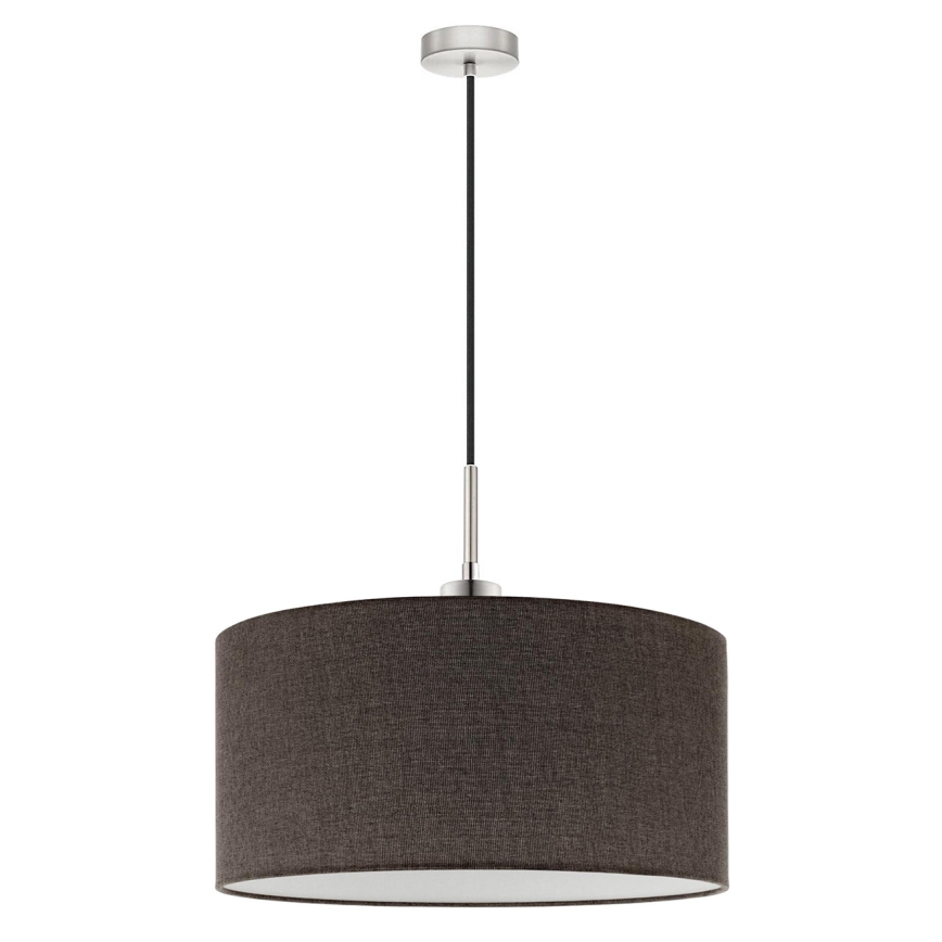 Eglo - LED Lestenec na vrvici TUNJA 1xE27/60W/230V rjava