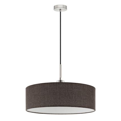 Eglo - LED Lestenec na vrvici TUNJA 1xE27/60W/230V rjava