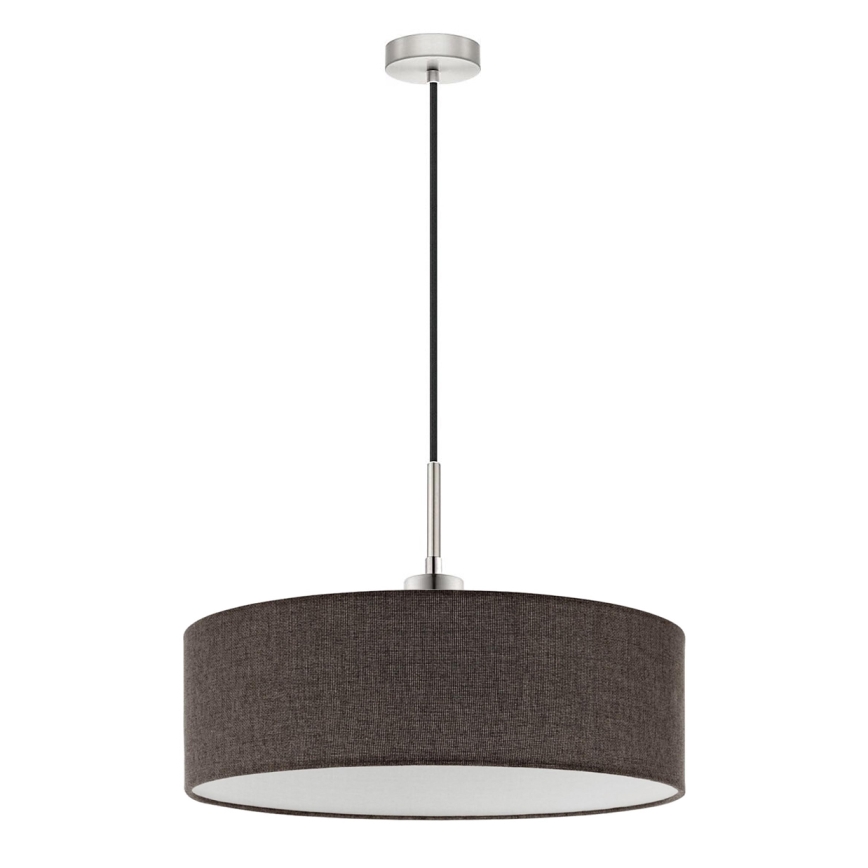 Eglo - LED Lestenec na vrvici TUNJA 1xE27/60W/230V rjava