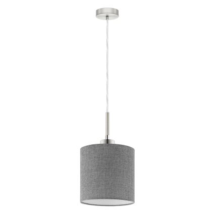 Eglo - LED Lestenec na vrvici TUNJA 1xE27/60W/230V siva
