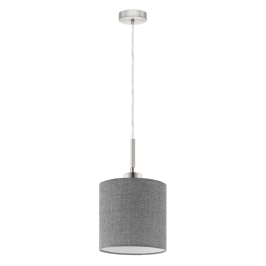 Eglo - LED Lestenec na vrvici TUNJA 1xE27/60W/230V siva