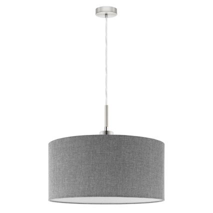 Eglo - LED Lestenec na vrvici TUNJA 1xE27/60W/230V siva