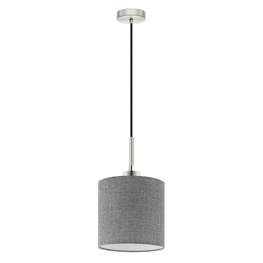 Eglo - LED Lestenec na vrvici TUNJA 1xE27/60W/230V siva