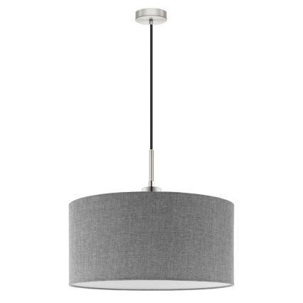 Eglo - LED Lestenec na vrvici TUNJA 1xE27/60W/230V siva