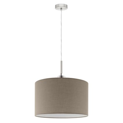 Eglo - LED Lestenec na vrvici TUNJA 1xE27/60W/230V taupe