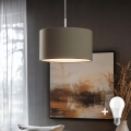 Eglo - LED Lestenec na vrvici TUNJA 1xE27/60W/230V taupe