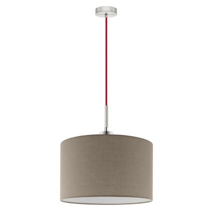 Eglo - LED Lestenec na vrvici TUNJA 1xE27/60W/230V taupe