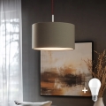 Eglo - LED Lestenec na vrvici TUNJA 1xE27/60W/230V taupe