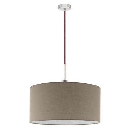 Eglo - LED Lestenec na vrvici TUNJA 1xE27/60W/230V taupe
